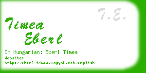 timea eberl business card